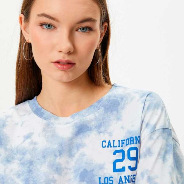 Tricou pentru femei Koton 4SAL10220IK 100% bumbac/ Blue photo 3