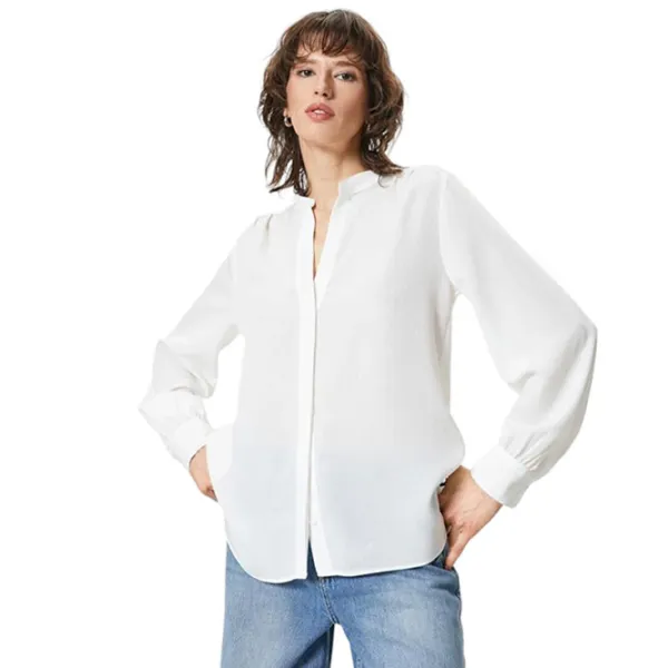 Рубашка для женщин Koton 4SAK60023PW XL/ White photo 3 Рубашка для женщин Koton 4SAK60023PW XL/ White photo 3