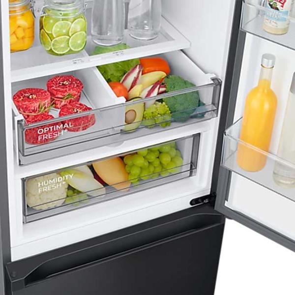 Frigider Samsung RB38C7B4EB1/UA cu congelator jos 385 l / 203 cm / Black photo 8