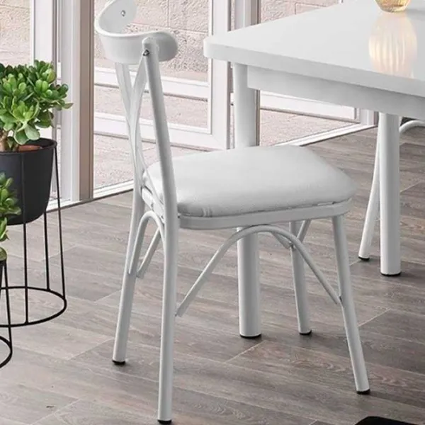 Scaun de bucătărie Necoline Ekol Lemn/ White White photo 5