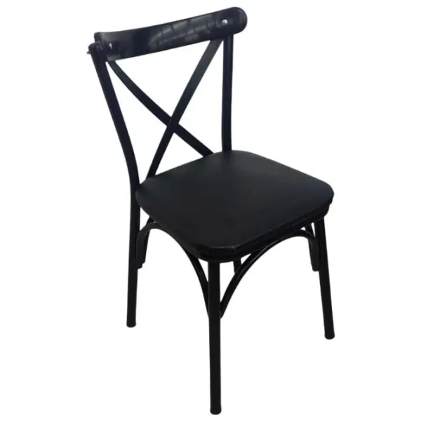 Scaun de bucătărie Necoline Ekol Lemn/ Black Black photo 1