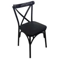 Scaun de bucătărie Necoline Ekol Lemn/ Black Black