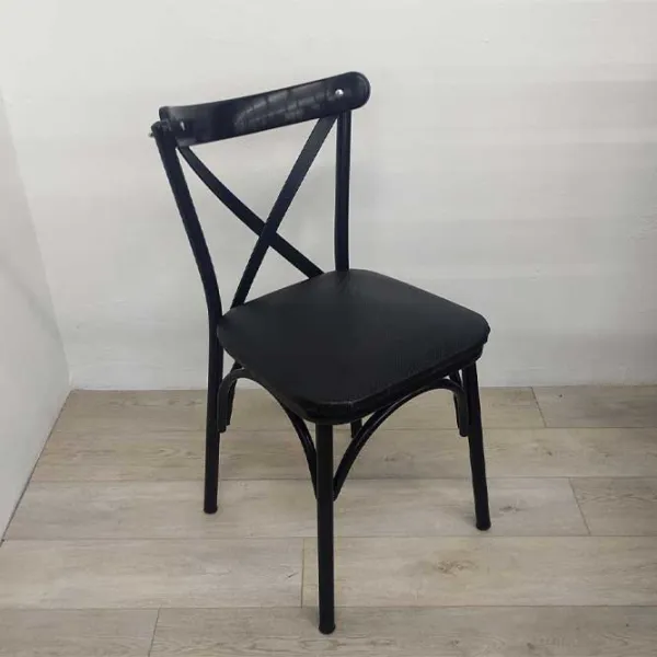 Scaun de bucătărie Necoline Ekol Lemn/ Black Black photo 3