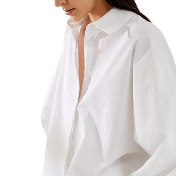 Cămașă pentru femei Koton 4SAK60273UW 3XL/ White photo 5