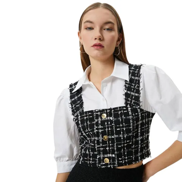 Cămașă pentru femei Koton 4SAL60097IW S/ Black photo 3