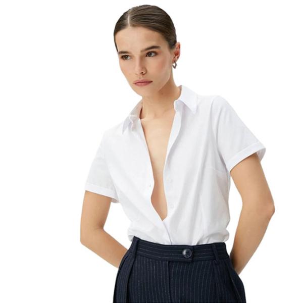 Cămașă pentru femei Koton 4SAK60010UW XS/ White photo 3