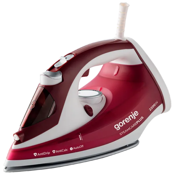 Fier de călcat Gorenje SICH2200RBC Clasic / 2200 W / Red photo 1 Fier de călcat Gorenje SICH2200RBC Clasic / 2200 W / Red photo 1