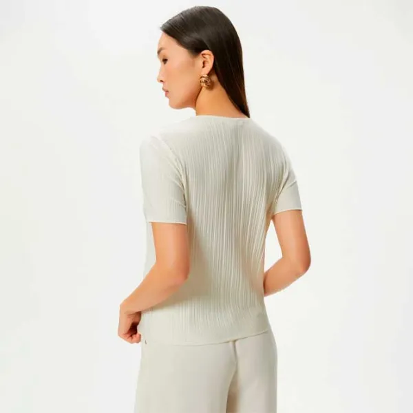 Футболка для женщин Koton 4SAK50019EK 97% полиэстeр/ Бежевый photo 4