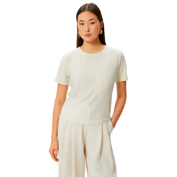 Tricou pentru femei Koton 4SAK50019EK 97% poliester/ Beige photo 1