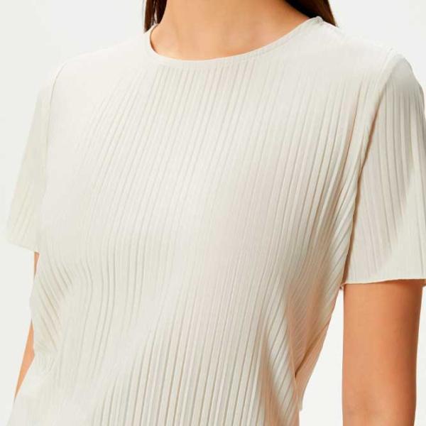 Tricou pentru femei Koton 4SAK50019EK 97% poliester/ Beige photo 5