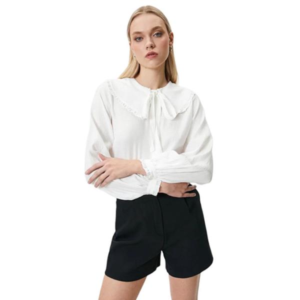 Cămașă pentru femei Koton 4SAK60046UW XXL/ White photo 3 Cămașă pentru femei Koton 4SAK60046UW XXL/ White photo 3
