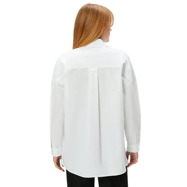 Cămașă pentru femei Koton 4SAK60226PW L/ White photo 2 Cămașă pentru femei Koton 4SAK60226PW L/ White photo 2