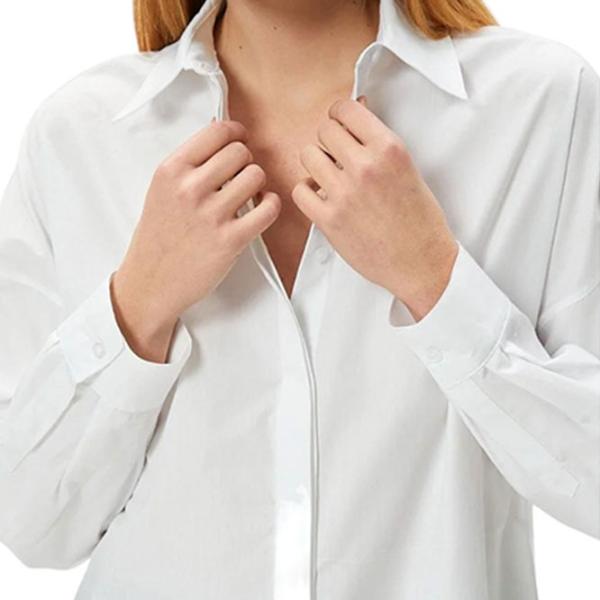 Cămașă pentru femei Koton 4SAK60226PW XL/ White photo 5 Cămașă pentru femei Koton 4SAK60226PW XL/ White photo 5
