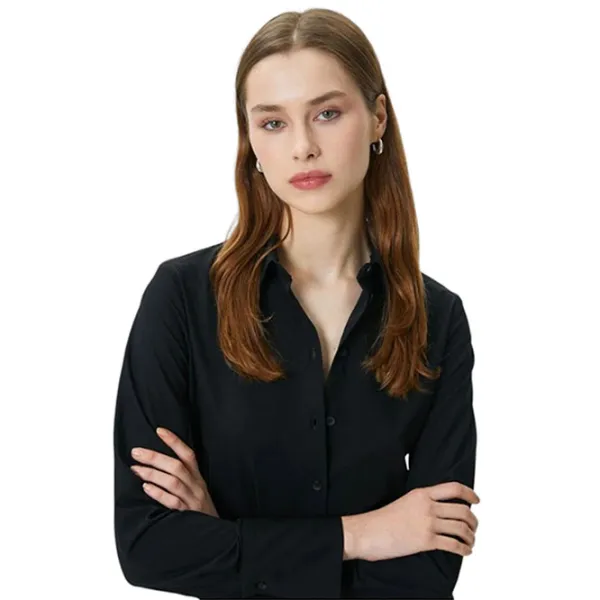 Cămașă pentru femei Koton 4SAK60231UW XXL/ Black photo 3