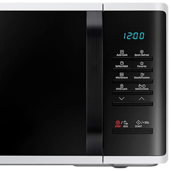 Микроволновая печь Samsung MS23K3513AW/ BA Отдельно стоящий/ 800 Вт/ Белый photo 9