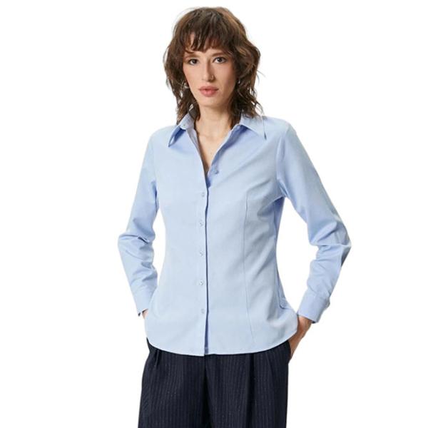 Cămașă pentru femei Koton 4SAK60258UW XL/ Light Indigo photo 1