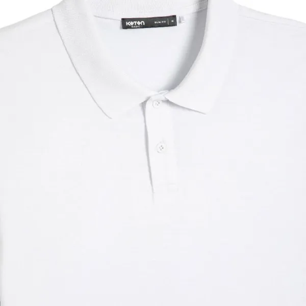 Tricou polo pentru bărbați Koton BCS White photo 3
