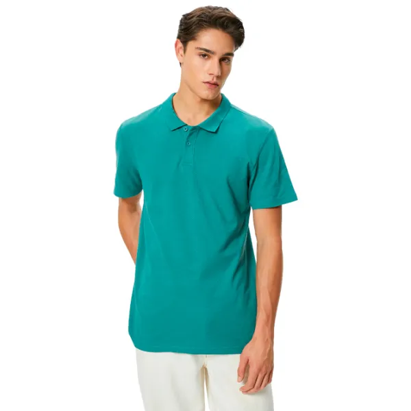 Tricou polo pentru bărbați Koton BCS Green photo 1 Tricou polo pentru bărbați Koton BCS Green photo 1