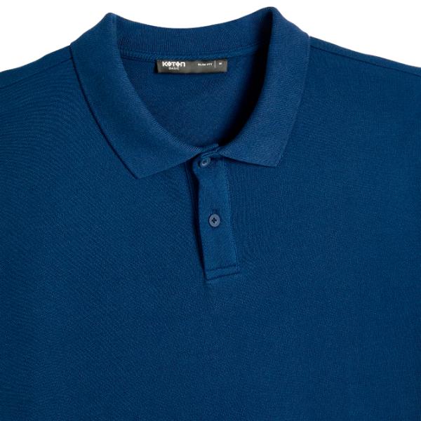 Tricou polo pentru bărbați Koton BCS Navy photo 3