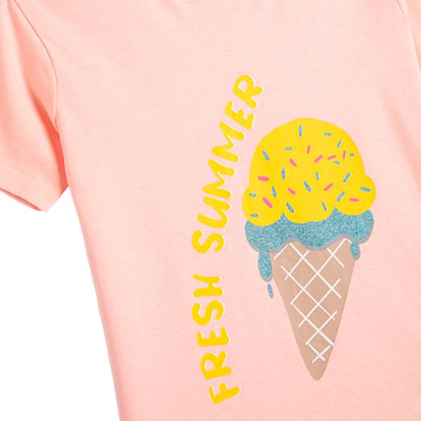 Tricou pentru fete Koton 4SMG10037AK 98 - 104 cm / Pink photo 3