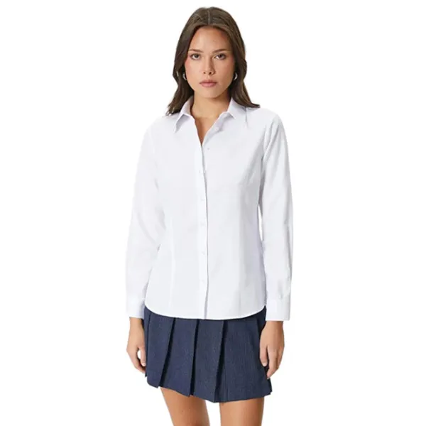 Cămașă pentru femei Koton 4SAK60258UW L/ White photo 1