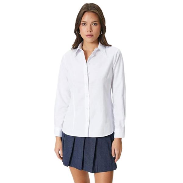 Cămașă pentru femei Koton 4SAK60258UW L/ White photo 1