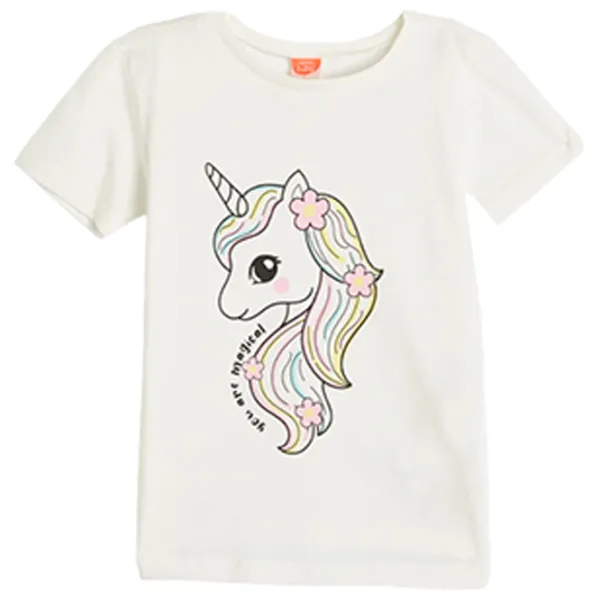 Tricou pentru fete Koton 4SMG10057AK 104 - 110 cm / Beige photo 1 Tricou pentru fete Koton 4SMG10057AK 104 - 110 cm / Beige photo 1