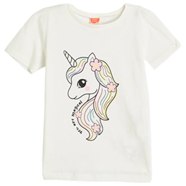 Tricou pentru fete Koton 4SMG10057AK 74 - 80 cm / Beige photo 1