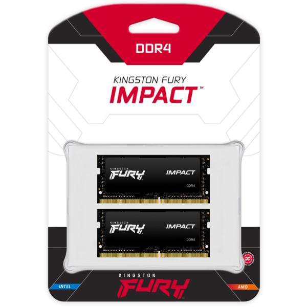 Memorie RAM Kingston FURY IMPACT SO-DIMM KF426S16IBK2/ 32 DDR4/ 32 GB photo 2