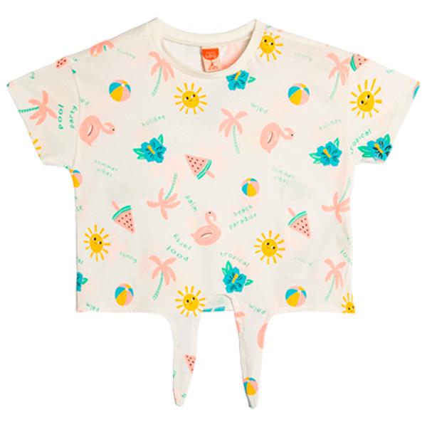 Футболка для девочек Koton 4SMG10071AK 86 - 92 см / Бежевый photo 2