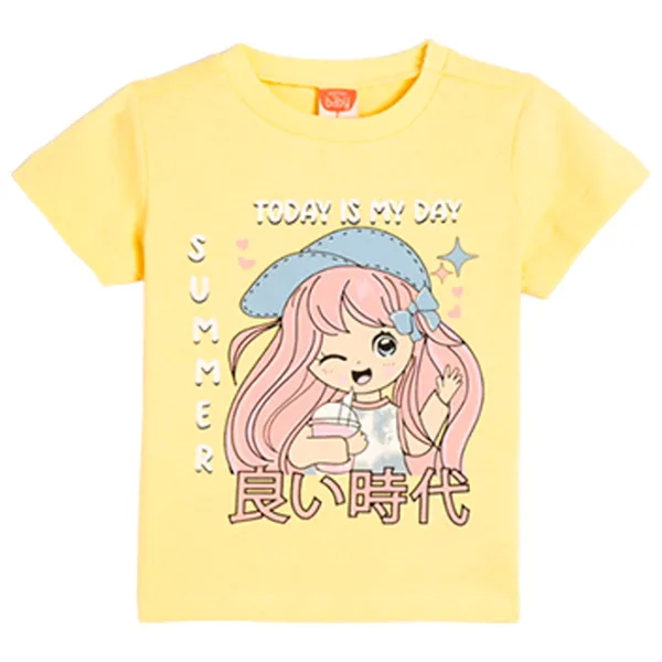Tricou pentru fete Koton 4SMG10032AK 92 - 98 cm / Yellow photo 1 Tricou pentru fete Koton 4SMG10032AK 92 - 98 cm / Yellow photo 1