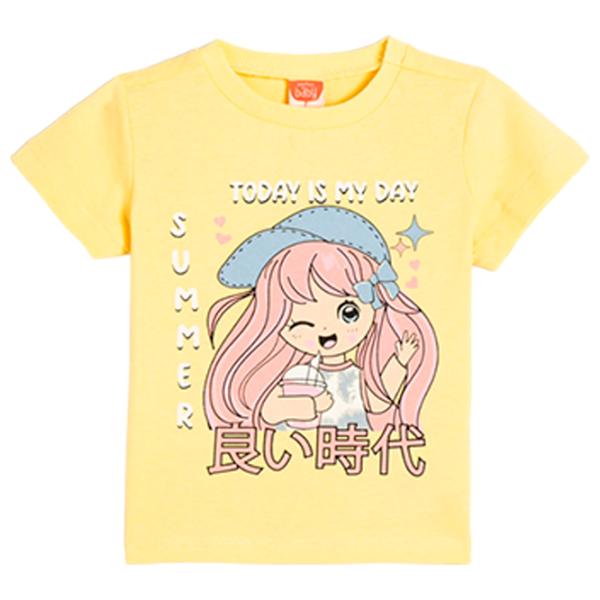 Tricou pentru fete Koton 4SMG10032AK 92 - 98 cm / Yellow photo 1 Tricou pentru fete Koton 4SMG10032AK 92 - 98 cm / Yellow photo 1