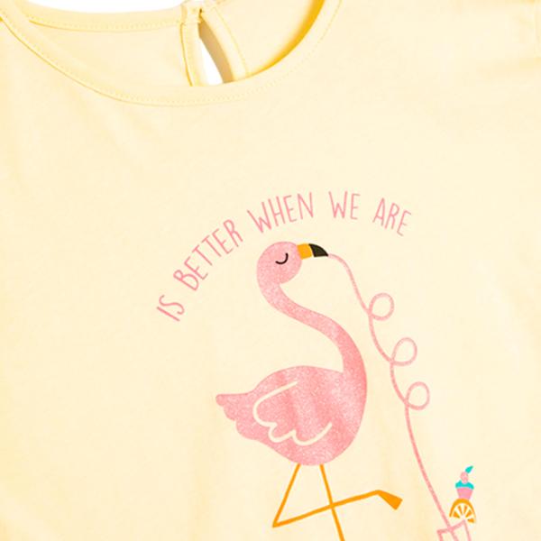 Tricou pentru fete Koton 4SMG10109AK 80 - 86 cm / Yellow photo 3