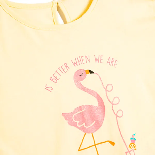 Tricou pentru fete Koton 4SMG10109AK 92 - 98 cm / Yellow photo 3