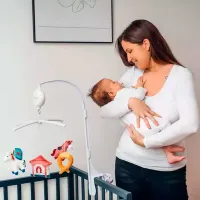 Jucărie pentru pătuțuri și cărucioare BabyOno Animals 793 0+/ White photo 7