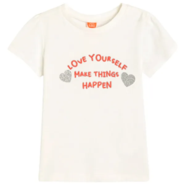 Tricou pentru fete Koton 4SMG10088AK 80 - 86 cm / Beige photo 1 Tricou pentru fete Koton 4SMG10088AK 80 - 86 cm / Beige photo 1