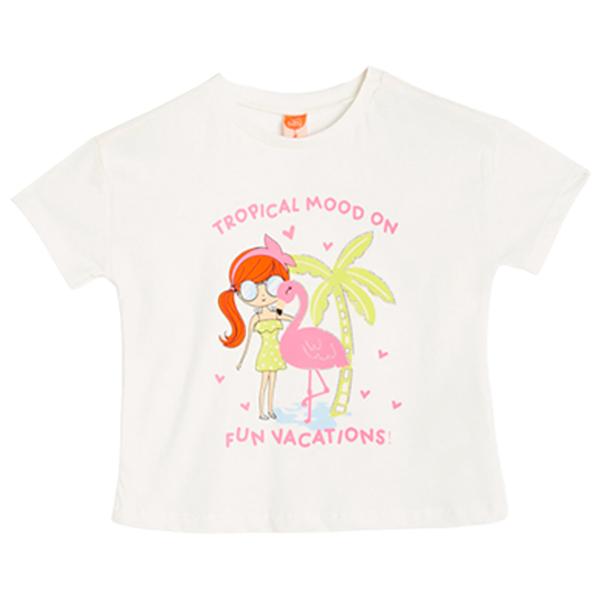 Tricou pentru fete Koton 4SMG10069AK 104 - 110 cm / Beige photo 1 Tricou pentru fete Koton 4SMG10069AK 104 - 110 cm / Beige photo 1