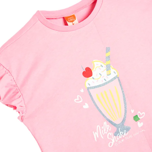 Tricou pentru fete Koton 4SMG10070AK 74 - 80 cm / Pink photo 3