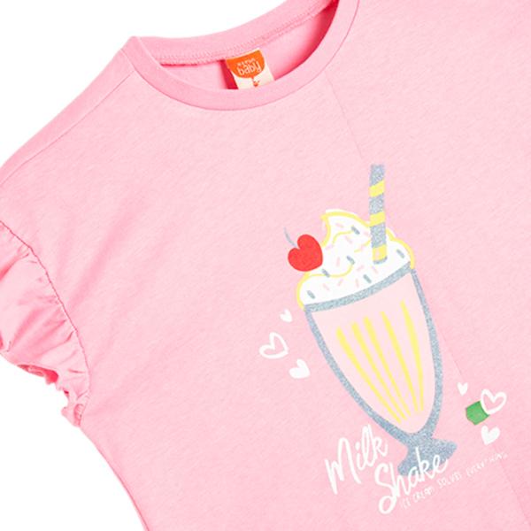 Tricou pentru fete Koton 4SMG10070AK 74 - 80 cm / Pink photo 3