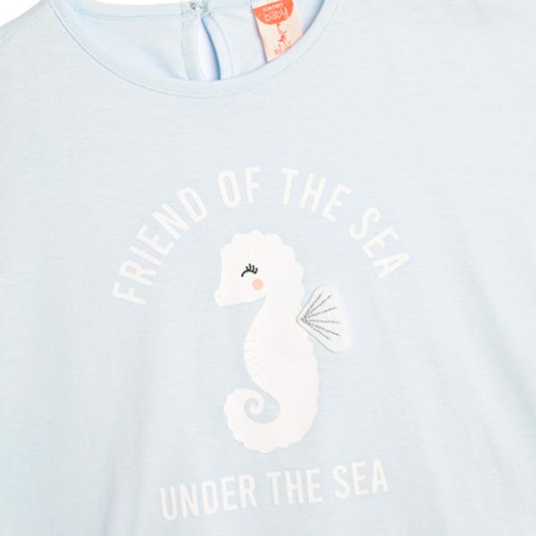 Tricou pentru fete Koton 4SMG10111AK 92 - 98 cm / Blue photo 3