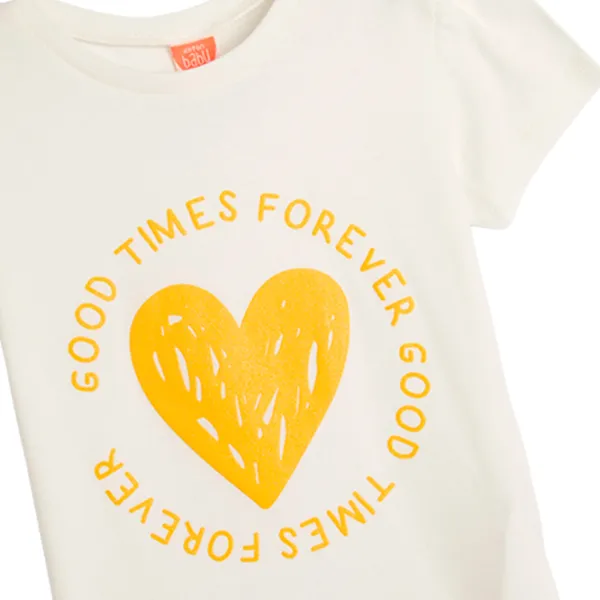 Tricou pentru fete Koton 4SMG10051AK 98 - 104 cm / Beige photo 3 Tricou pentru fete Koton 4SMG10051AK 98 - 104 cm / Beige photo 3