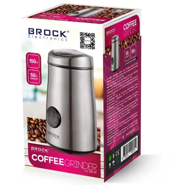 Râșniță de cafea Brock CG1050SS Cuțit rotativ/ 50 g/ Silver photo 6