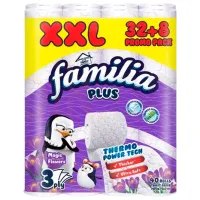 Hârtie igienică Familia Bambu Magic Flower Cantitatea în set - 40/ Numărul de straturi - 3