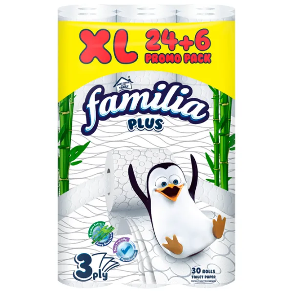 Hârtie igienică Familia Bambu Cantitatea în set - 30/ Numărul de straturi - 3 photo 1