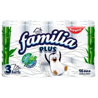 Hârtie igienică Familia Bambu White Plus Cantitatea în set - 16/ Numărul de straturi - 3