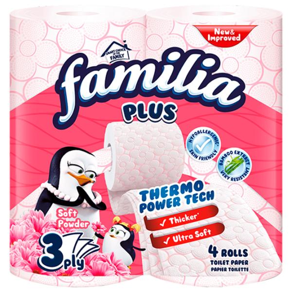 Туалетная бумага Familia Soft Powder Bambu Количество в наборе - 4/ Количество слоев - 3 photo 1 Туалетная бумага Familia Soft Powder Bambu Количество в наборе - 4/ Количество слоев - 3 photo 1