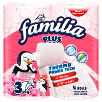 Hârtie igienică Familia Soft Powder Bambu Cantitatea în set - 4/ Numărul de straturi - 3