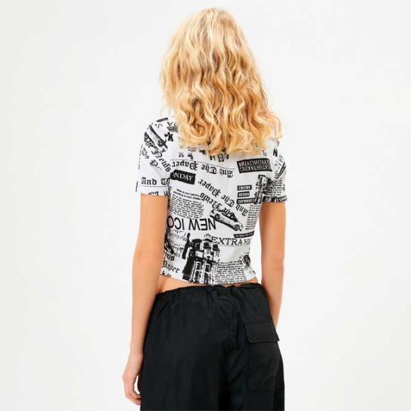 Футболка для женщин Koton 4SAL10011IK 98% Хлопок, 2% Эластан/ Белый photo 4