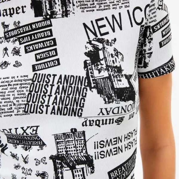 Футболка для женщин Koton 4SAL10011IK 98% Хлопок, 2% Эластан/ Белый photo 5