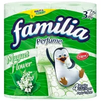 Hârtie igienică Familia Muguet Flower Bambu Cantitatea în set - 4/ Numărul de straturi - 3